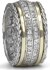 SIZE 8.5 "LIFE" Eternal Jewel Collection MeditationRing (Spinner Ring) - Customer Return