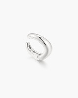Ania Haie Rhodium-Plated Sterling Silver Wave Ear Cuff