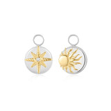 Ania Haie Two-Tone Plated Sterling Silver Bright Sun Earring Charm