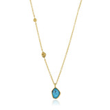 Ania Haie Gold-Plated Sterling Silver Simulated Turquoise Pendant Necklace