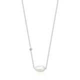 Ania Haie Rhodium-Plated Sterling Silver Cultured Freshwater Pearl Necklace