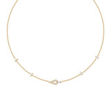 16"+2" Ania Haie Gold-Plated Sterling Silver Geometric Satellite Necklace