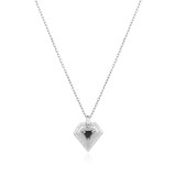 17"+2" Ania Haie Rhodium-Plated Sterling Silver Geometric Necklace