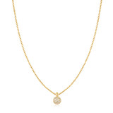 16"+2" Ania Haie Gold-Plated Sterling Silver Sphere Pave Necklace