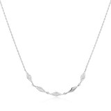16"+2" Ania Haie Rhodium-Plated Sterling Silver Multi Sparkle Necklace