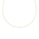 16"+2" Ania Haie Gold-Plated Sterling Silver Disc Station Necklace