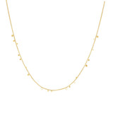 16"+2" Ania Haie Gold-Plated Sterling Silver Mini Disc Drop Stacking Necklace