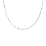 18" Ania Haie Rhodium-Plated Sterling Silver Filia Curb Chain Necklace