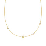 16"+3" Ania Haie Gold-Plated Sterling Silver Eight-Pointed Star Necklace