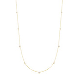 Ania Haie Gold-Plated Sterling Silver Bezel Cubic Zirconia Station Necklace