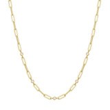 15"+2" Ania Haie Gold-Plated Sterling Silver Station Paper Clip Chain Necklace