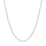 15"+2" Ania Haie Rhodium-Plated Sterling Silver Clip Chain Necklace N069-07H