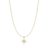 16"+2" Ania Haie Gold-Plated Sterling Silver Sparkling Nova Star Necklace