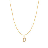 16"+3" Ania Haie Gold-Plated Sterling Silver Letter D Initial Necklace