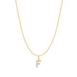 16"+3" Ania Haie Gold-Plated Sterling Silver Letter F Initial Necklace