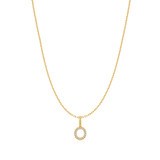 16"+3" Ania Haie Gold-Plated Sterling Silver Letter O Initial Necklace