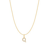 16"+3" Ania Haie Gold-Plated Sterling Silver Letter Q Initial Necklace
