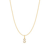 16"+3" Ania Haie Gold-Plated Sterling Silver Letter S Initial Necklace