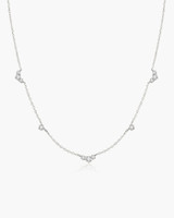 Ania Haie Rhodium-Plated Sterling Silver Cluster & Single Station Necklace