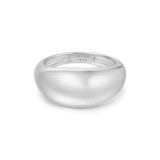 Ania Haie Rhodium-Plated Sterling Silver Bold Dome Ring R062-01H