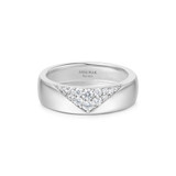 Ania Haie Rhodium-Plated Sterling Silver Pave Cubic Zirconia Ring R062-02H