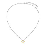 Charles Garnier Clover Gold/Rhodium-Plated Sterling Silver Cubic Zirconia Necklace CN0200