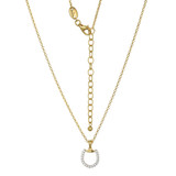 Charles Garnier Equestra Gold/Rhodium-Plated Sterling Silver Cubic Zirconia Necklace CN0212