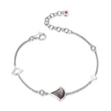 ELLE Jewelry Delta Sterling Silver Mother-of-Pearl Bracelet B10197WMP