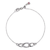 ELLE Jewelry Ovation Sterling Silver Cubic Zirconia Bracelet B10278W
