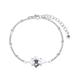 ELLE Jewelry Stellar Sterling Silver Lab-Created Sapphire Bracelet B10264W