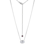 ELLE Jewelry Serenelle Sterling Silver Cubic Zirconia Necklace LN0265