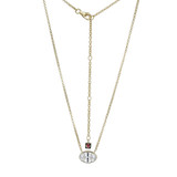 ELLE Jewelry Serenelle Gold-Plated Sterling Silver CZ Necklace LN0266