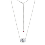 ELLE Jewelry Serenelle Sterling Silver Cubic Zirconia Necklace LN0269