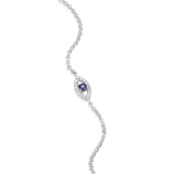 M by Monte Luna Evil Eye Bolo Rhodium-Plated Sterling Silver Bracelet BB0028W