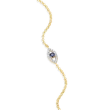 M by Monte Luna Evil Eye Bolo 14K Yellow Gold-Plated Sterling Silver Bracelet BB0028Y