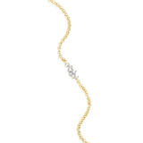 M by Monte Luna Scattered Lab-Created Diamond Bolo 14K Yellow Gold-Plated Sterling Silver Bracelet BB0052Y