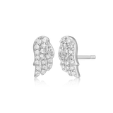 M by Monte Luna Wing Stud Rhodium-Plated Sterling Silver Earrings BE0040W