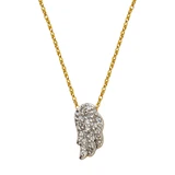 Charles Garnier 14K Gold Diamond Rope Chain Necklace - 0.125 ctw