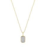 Charles Garnier 14K Gold Diamond Rope Chain Pendant Necklace - 0.1 ctw