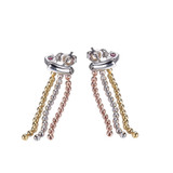 ELLE Gold, Rose-Gold & Rhodium-Plated Sterling Silver Polished Stud Earrings