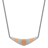 ELLE Gold-Plated Sterling Silver Polished Necklace - 17" + 2" extender