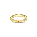 ELLE Gold-Plated Sterling Silver Polished Band Ring