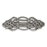 1928 Jewelry Silver-Tone Textured Ornate Hair Barrette