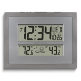 Silver-Tone Digital Atomic Clock