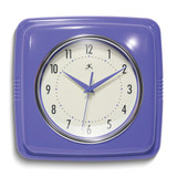 Violet Retro Style 9.5 Square Wall Clock