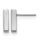 Rhodium-Plated 10K White Gold Polished Post Drop Earrings, 12.5 mm