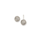 Sterling Silver Cubic Zirconia Stud Earrings
