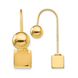 Sterling Silver Gold-Tone Dangle Earrings, 26 mm