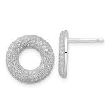 Sterling Silver & Cubic Zirconia Brilliant Embers Circle Post Drop Earrings, 14 mm