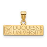 LogoArt Duquesne University Pendant - 10K Yellow Gold Medium